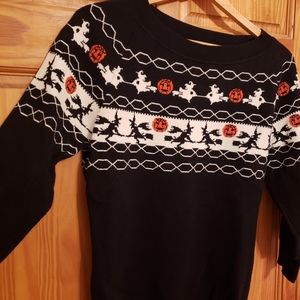 Unique Vintage Halloween Fair Isle Sweater